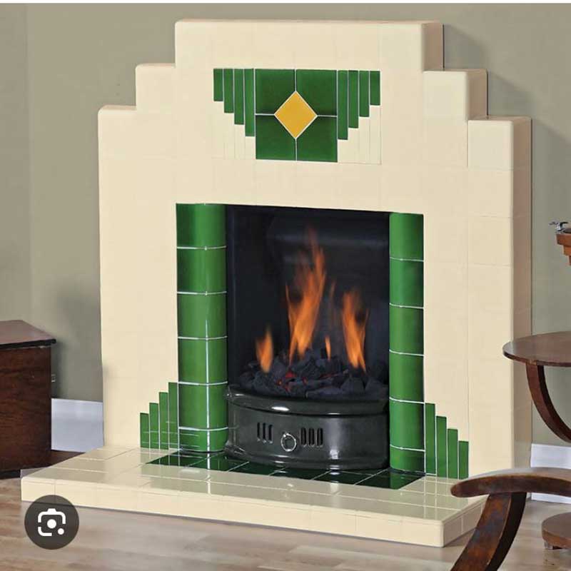 Art Deco fireplace style